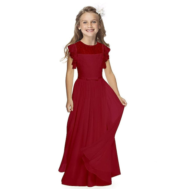 Girls' Performance Flower Dress Wedding Party Girl