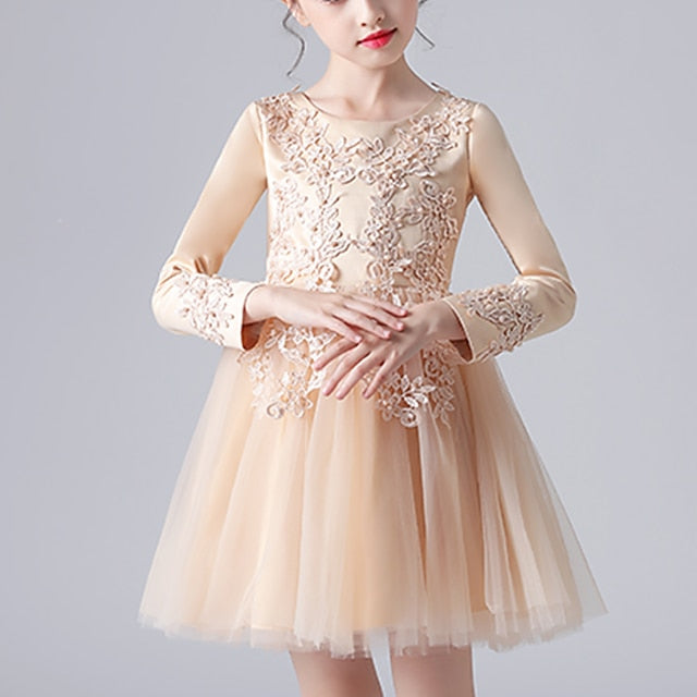 Girls' Party Princess Girl Flower Dress