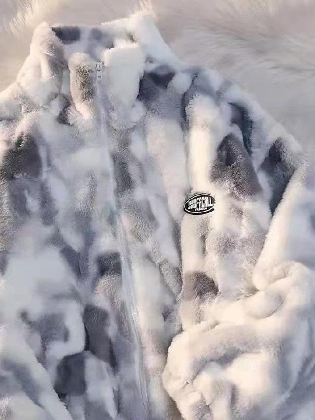 Jacket Fleece Fur Faux Teddy Coat Warm Women's