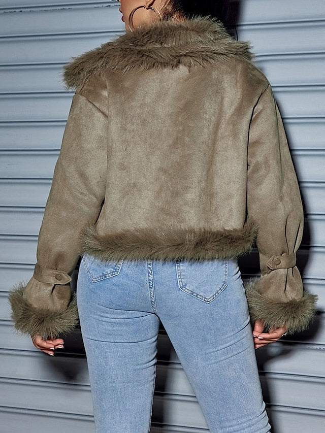 Coat Daily Women's Street Winter Outdoor Fall Wear