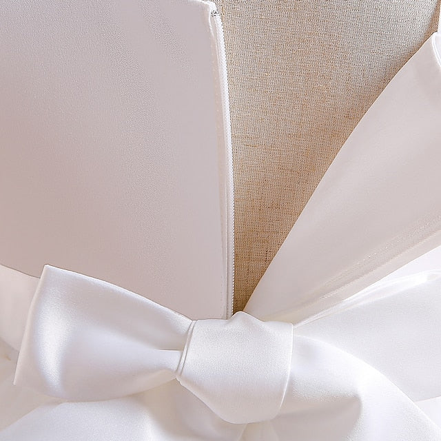 Kids Formal Sleeveless Party Girls' Color Solid Dress