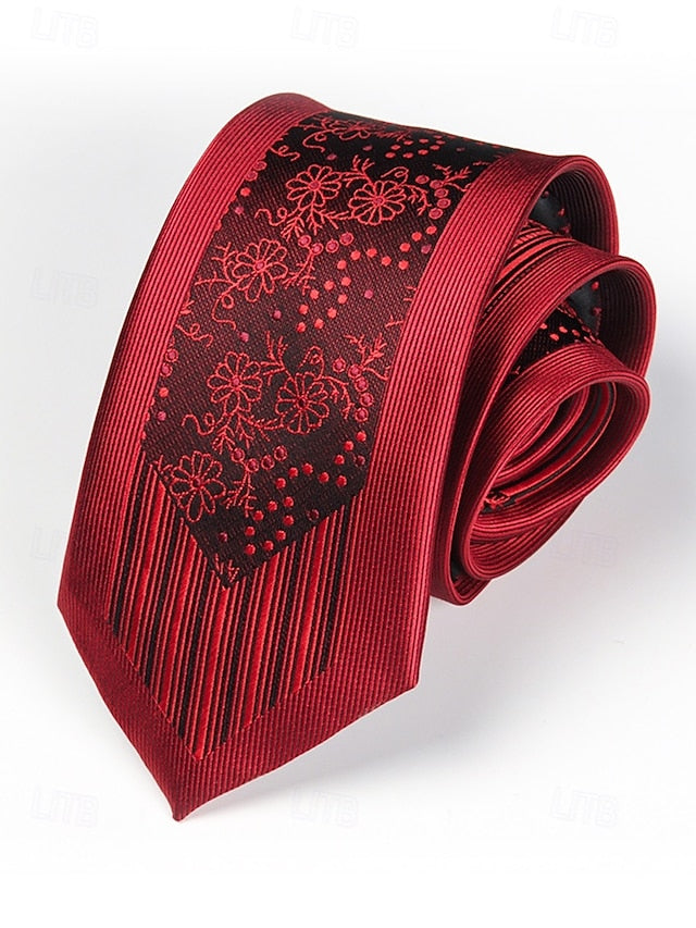 Men's Tie Positioning Narrow Pattern 6cm Stripe -