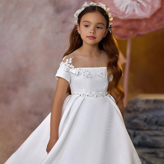 Girl Communion First Dress Girls' Party Flower
