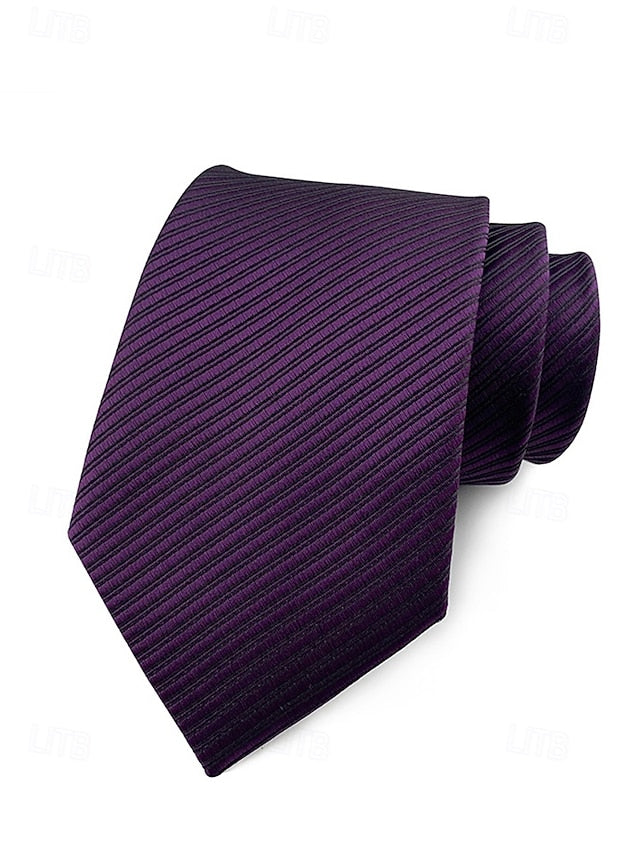 tie striped satin Men's