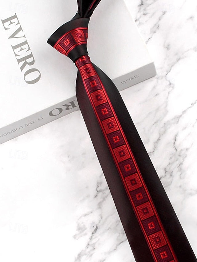 Polyester Pattern with Necktie Classic Men's