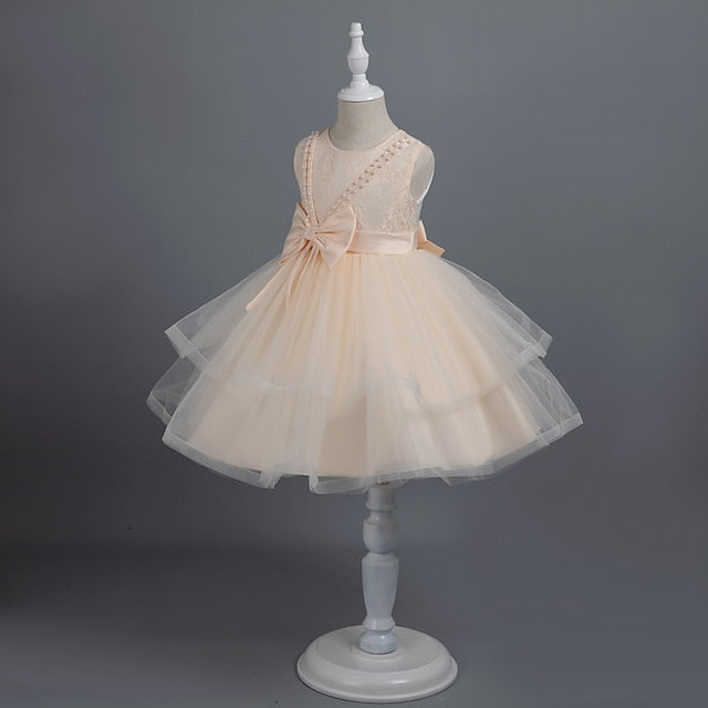 Party Girls' Sleeveless Color Toddler Solid Dress