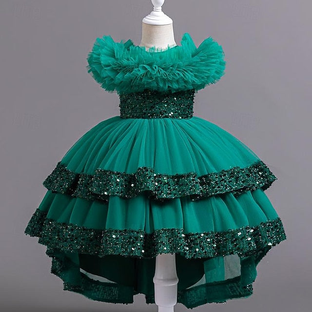 Sequin Kids Girls' Party Flower Girl Sleeveless Dress