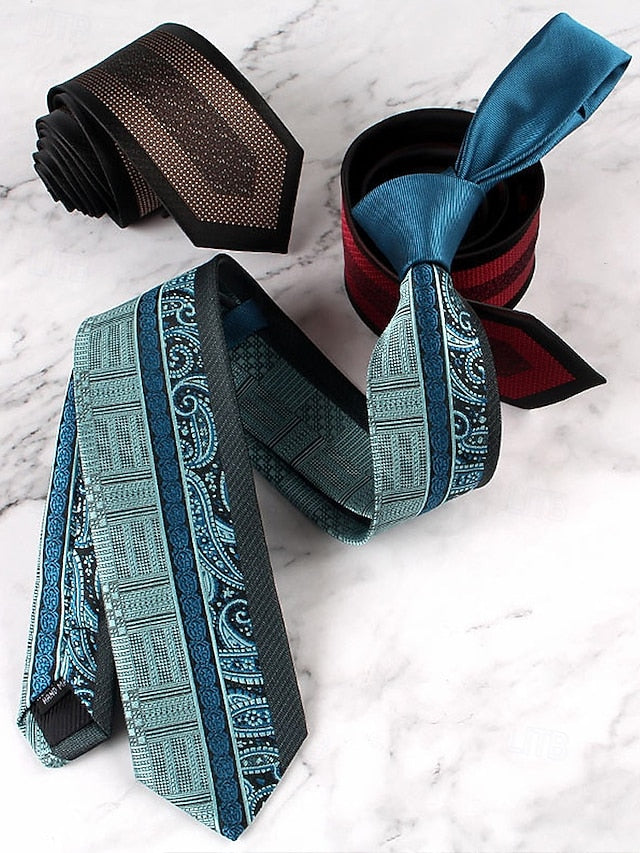 Polyester Pattern with Necktie Classic Men's