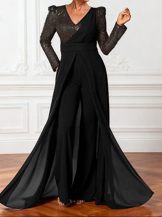 Sparkle Bride the Mother of Dress Jumpsuits Elegant Shine