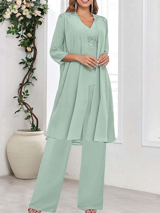 Guest Dress Wedding the Bride 3 Elegant Piece V of Mother Simple