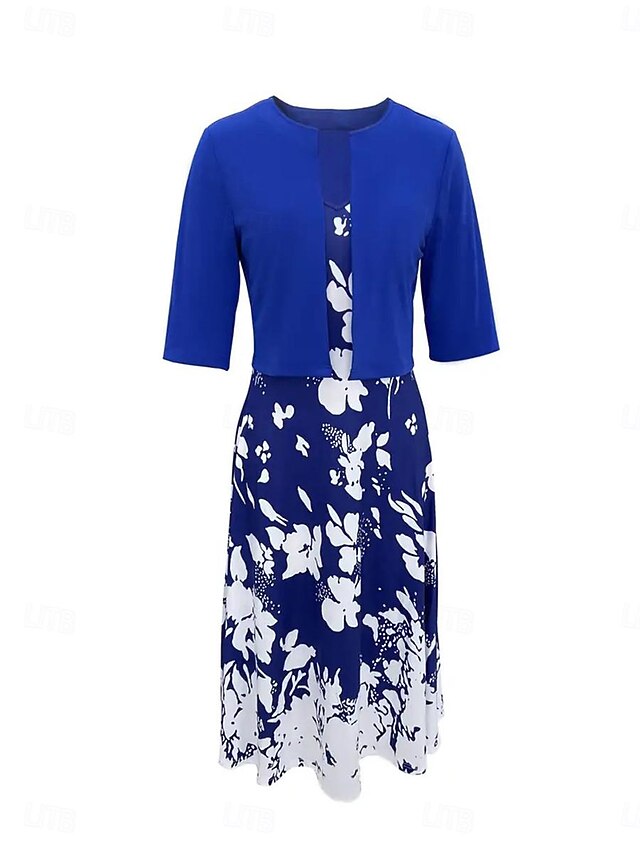 Women's Dress Set Casual Dress Swing Dress Print Dress