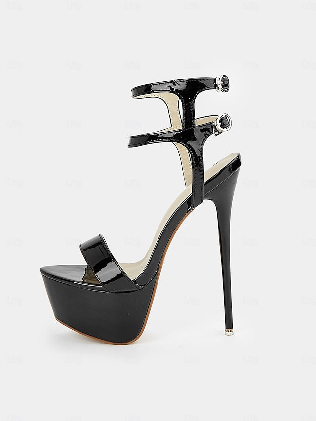 Women's Heels Stiletto Leather – Patent High Platform