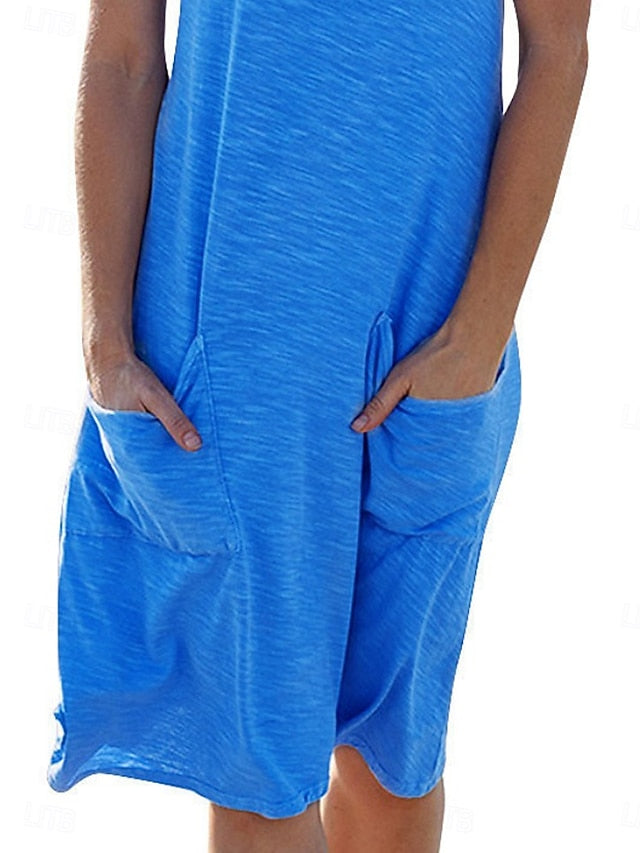 Women's Midi Dress Casual Dress Tank Dress Basic Casual