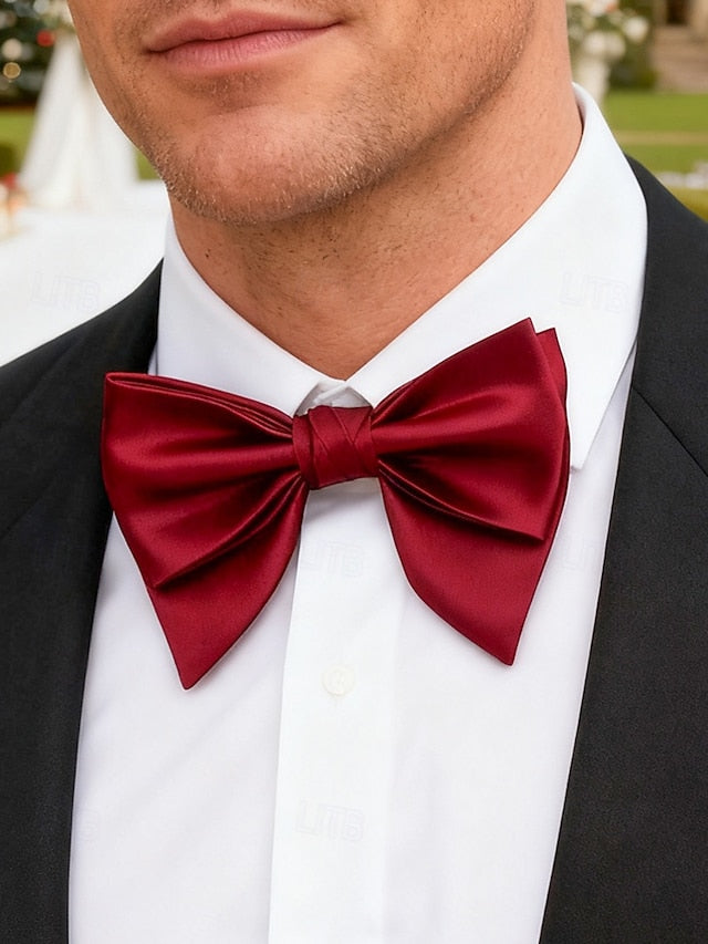 Satin Multiple Bow in Tie Colors Men's