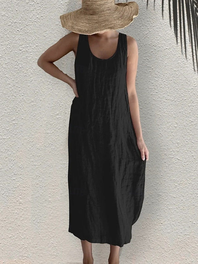 Women's Midi Dress Shift Dress Summer Dress Casual Daily