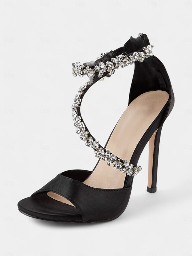 Rhinestone-Embellished Stiletto – Elegant Heels Women's