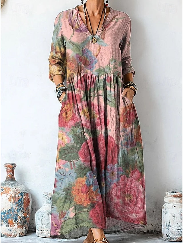 Women's Maxi Dress A Line Dress Vacation Casual Boho Going