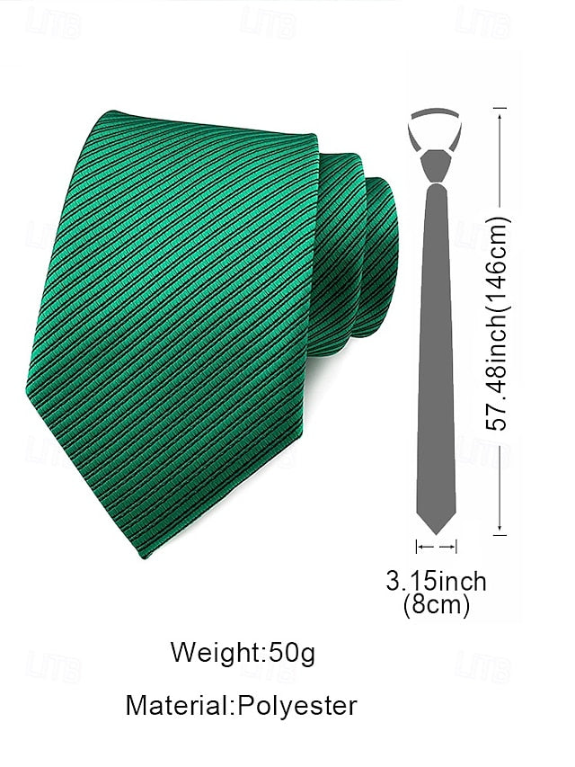 tie striped satin Men's