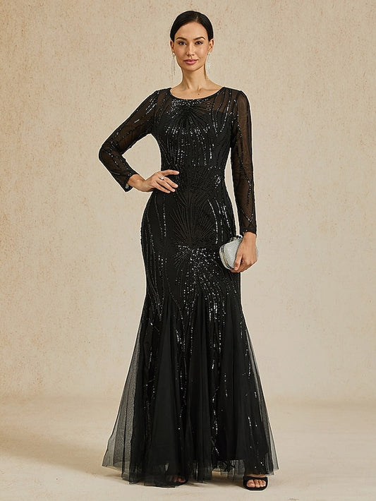 Women's Sequins Maxi Dress Sheath Dress Elegant Evening