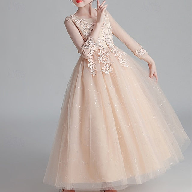 Flower Girl Girls' Kid's Princess Dress