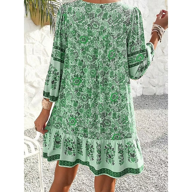 Women's Mini Dress Shift Dress Casual Outdoor Beach Loose