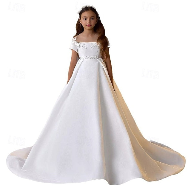 Girl Communion First Dress Girls' Party Flower
