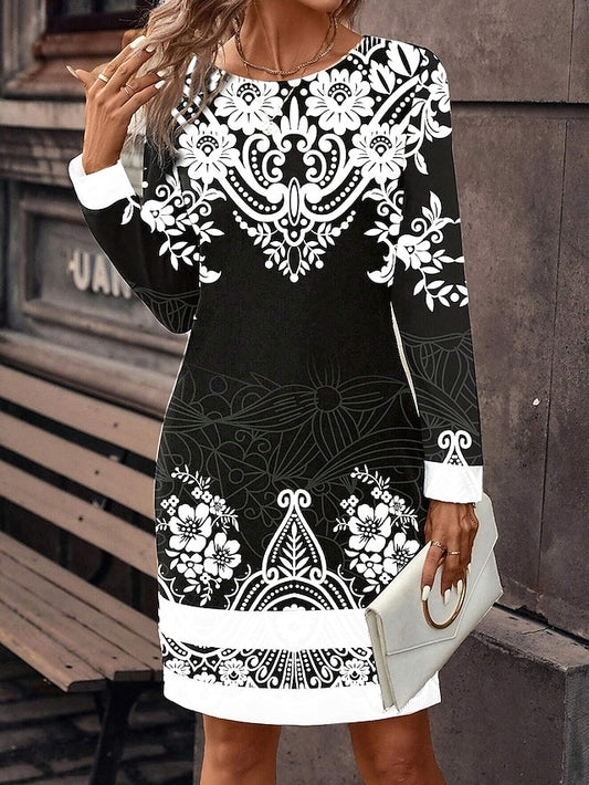 Women's Mini Dress Sweatshirt Dress Winter Dress Corset