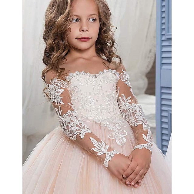 Girl Princess Dress Flower Girls' First Communion