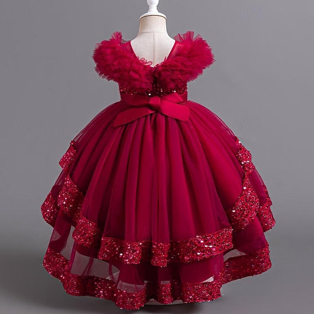 Sequin Kids Girls' Party Flower Girl Sleeveless Dress