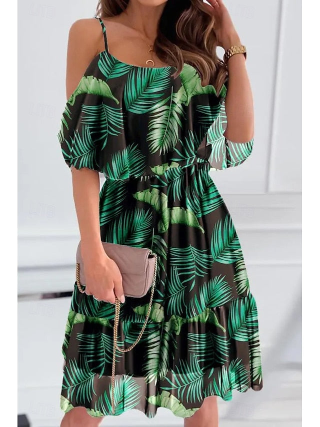 Women's Mini Dress Graduation Dress Floral Dress Print