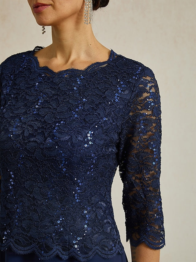 Women's Midi Dress Chiffon Dress Elegant Party Birthday