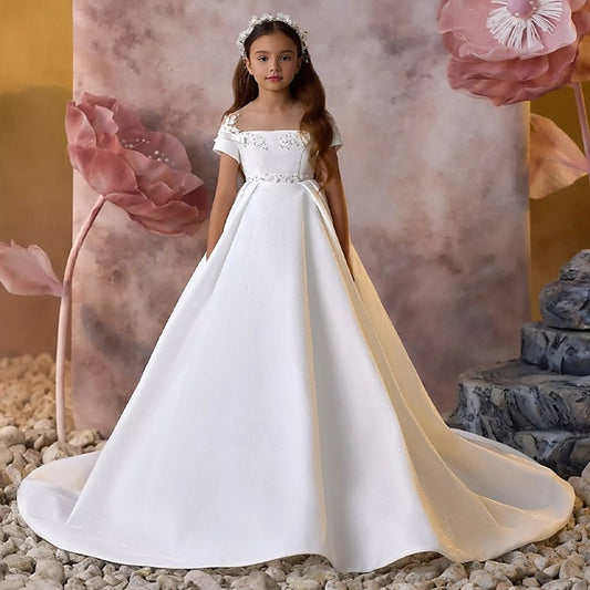 Girl Communion First Dress Girls' Party Flower