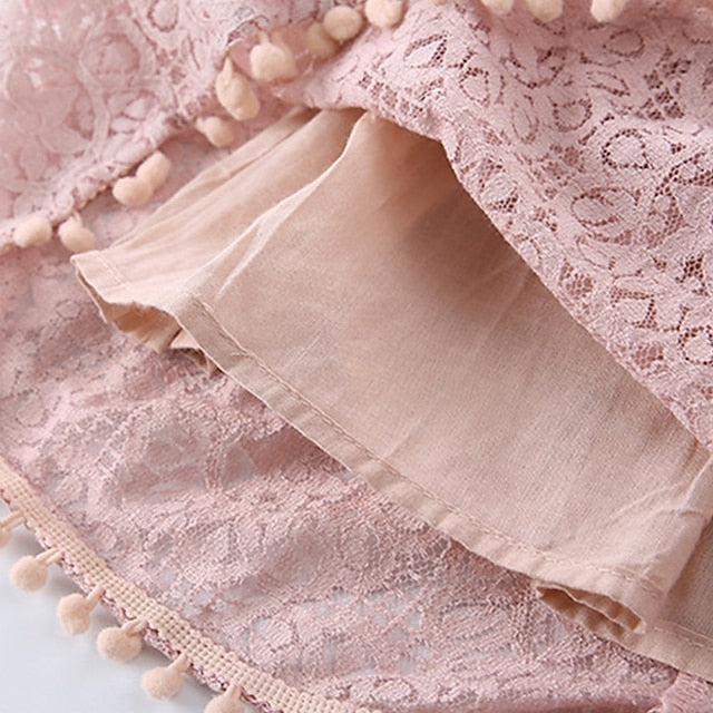 Girls' Color Kids Dress Solid Party Sleeve Short