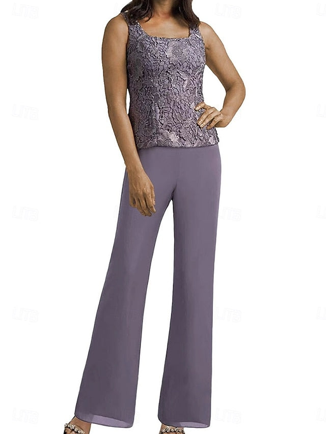 Bride Simple Wedding Mother of the Guest Elegant Pantsuit Dress