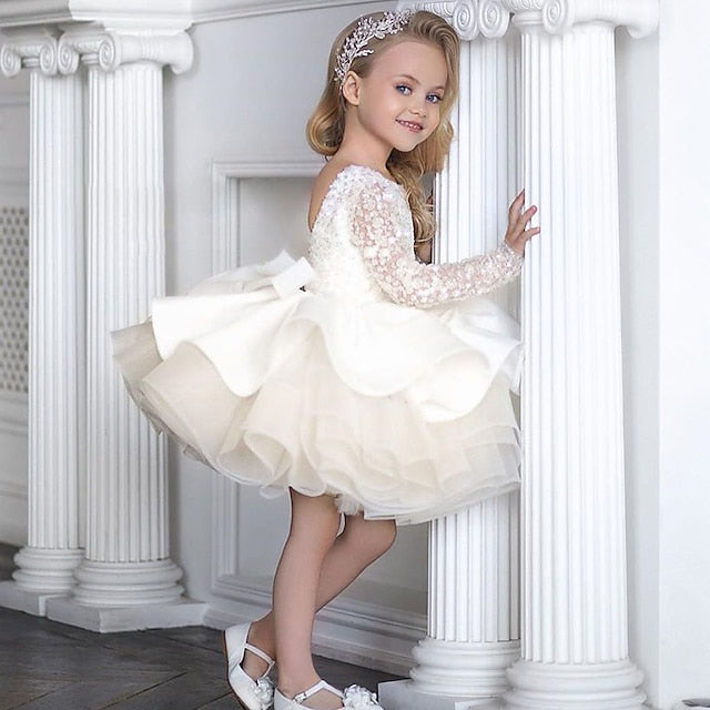 Girl's Kids Girls' Party Solid Flower Dress