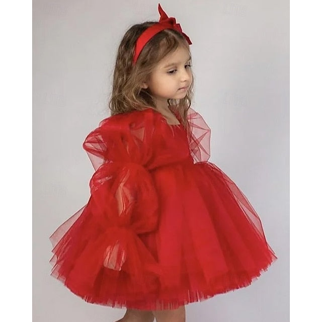 Girl Girls' Dress Kid's Princess Flower