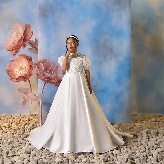 Girl Party Communion Flower First Dress Girls'