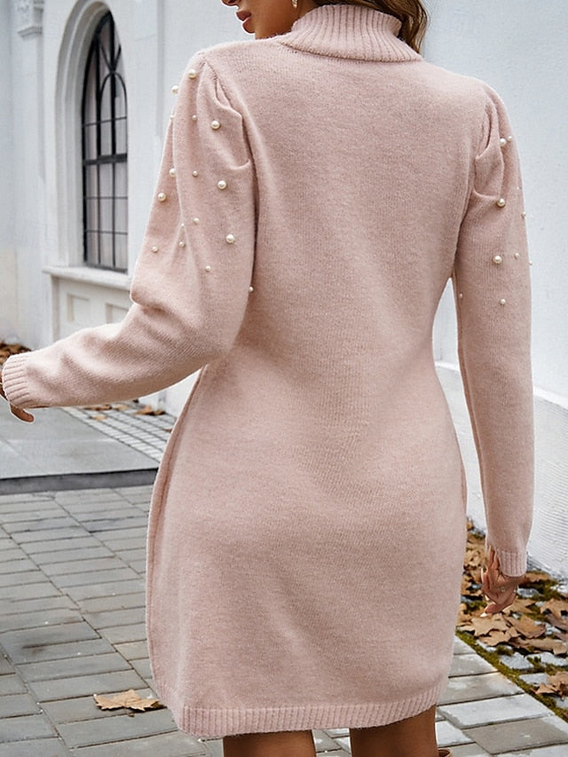 Women's Mini Dress Sweater Dress Elegant Modern Daily Going