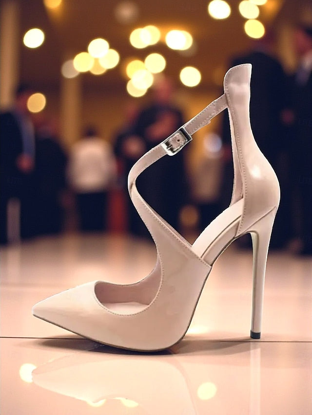 Leather - Purple Women's Heels Strappy Patent Stiletto