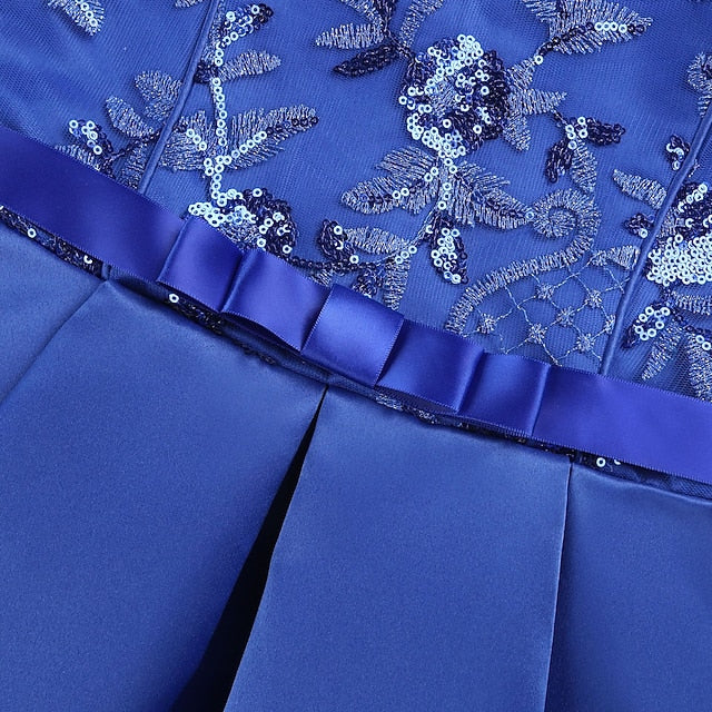 Sleeveless Formal Party Dress Girls' Kids Color Solid