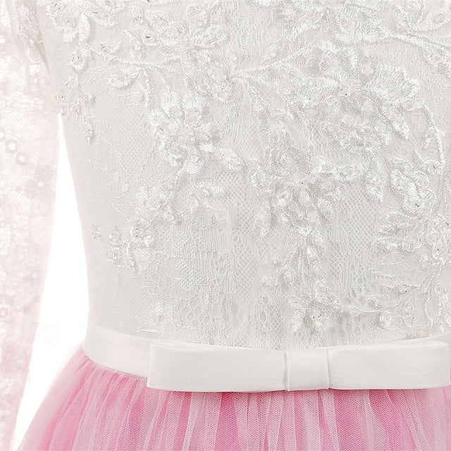 Kid's Girls' Girl Princess Flower Dress