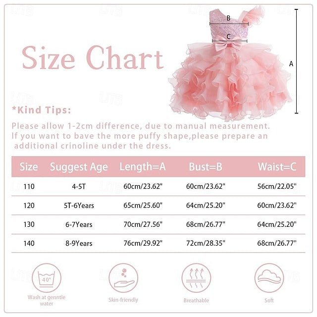 Pageant Ruffle Flower Wedding Ball Girls Kids Gown Party Dress