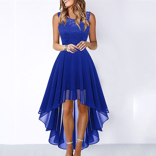 Women's Cocktail Party Dress Lace Dress Swing Dress Long