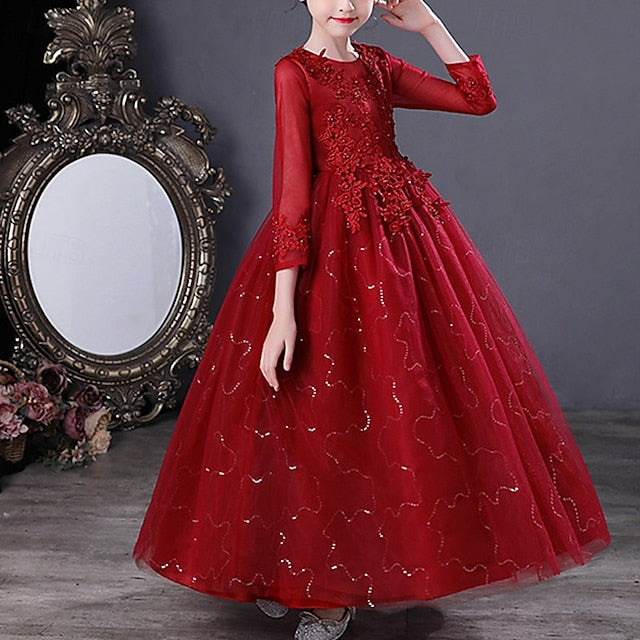 Flower Girl Girls' Kid's Princess Dress