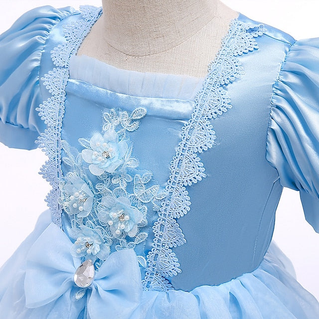 Girl Movie Cinderella Princess Girls' Dress Flower