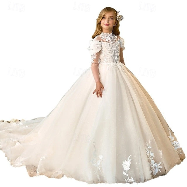 Communion Party Dress First Flower Girls' Kids Girl
