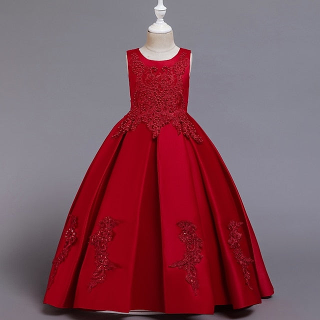 Wedding Girls' Girl Dress Flower Party