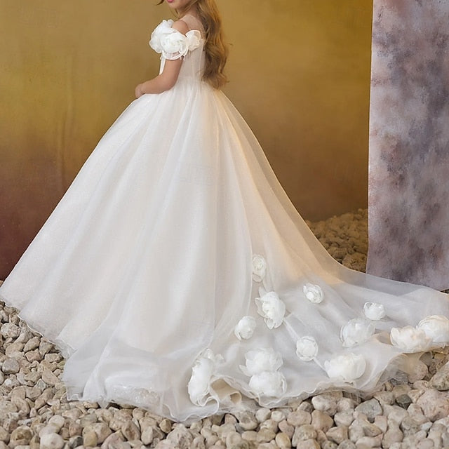Dress Girls' Communion Girl First Formal Flower