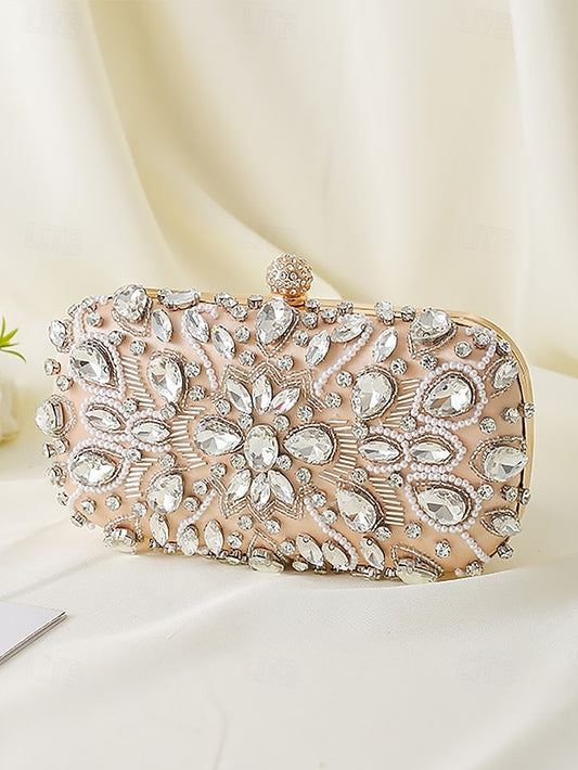 Crystal-Embellished Women's Bag Clutch