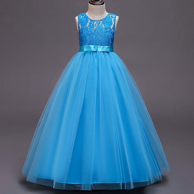 Dress Flower Girls' Party Gown Girl Evening